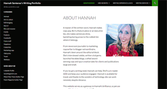 Desktop Screenshot of hannahsentenac.com